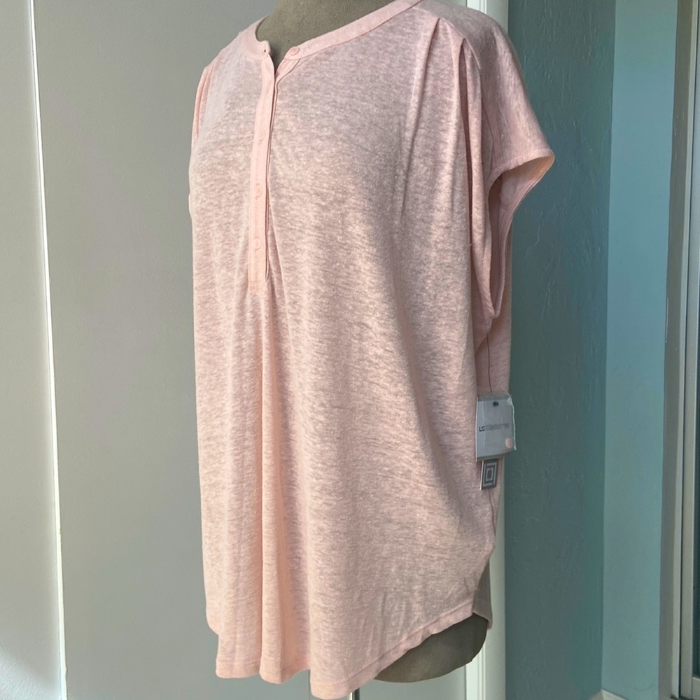 Liz Claiborne Linen blend Blouse size L